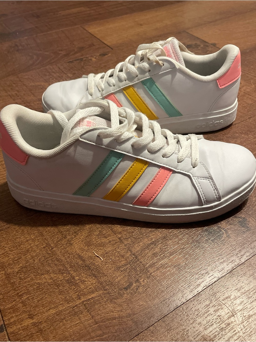 adidas White Low-Top Sneakers